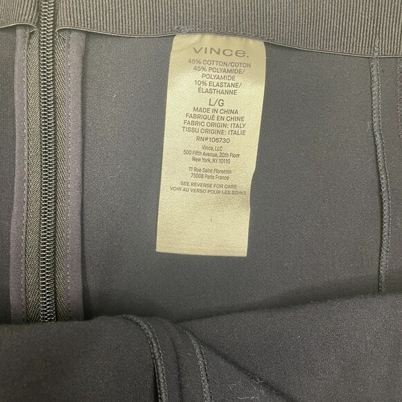 Vince Navy Pants L – High Rise, Straight Leg, Elevated Basic, EUC - Picture 5 of 6